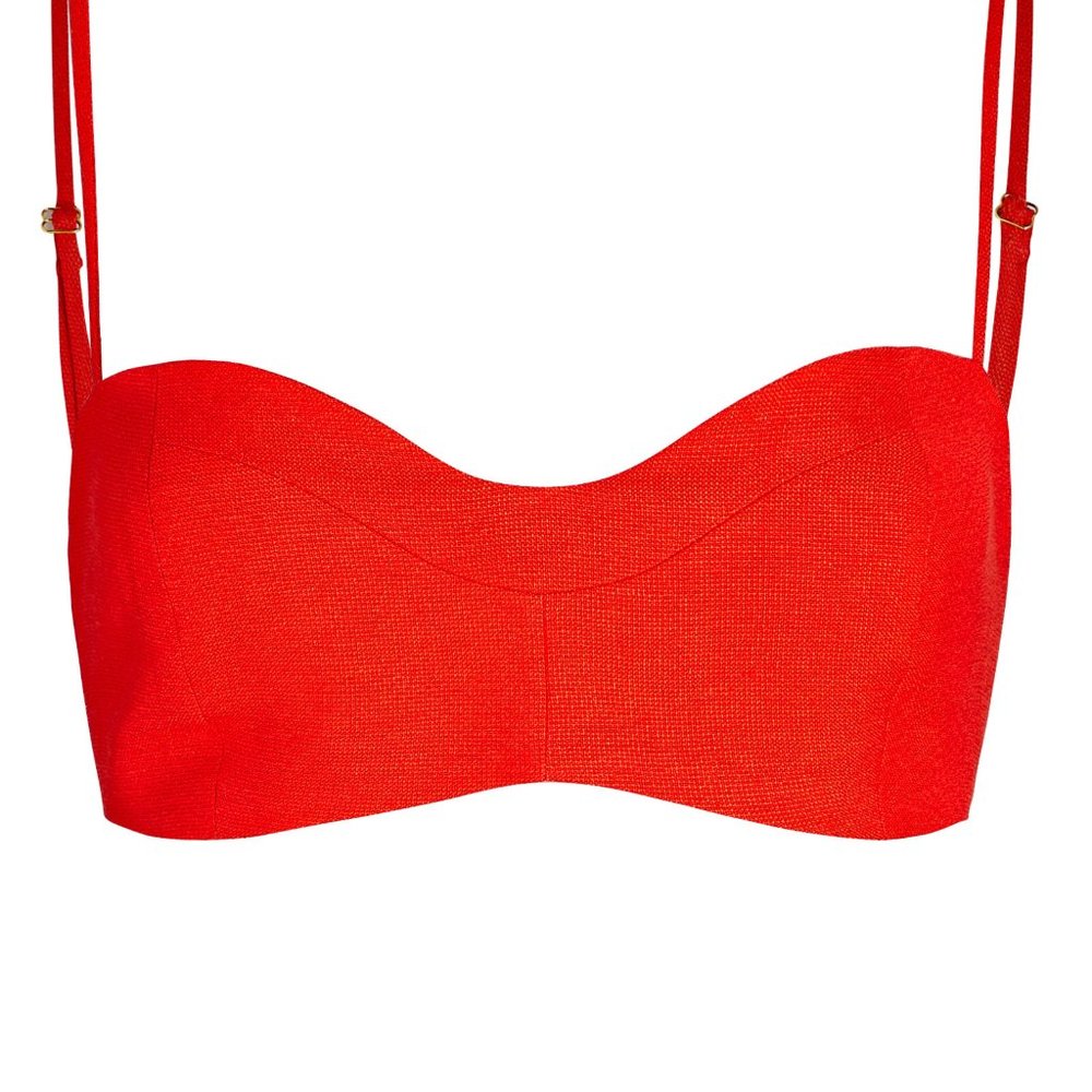 TOVE Etta Bralette in Red